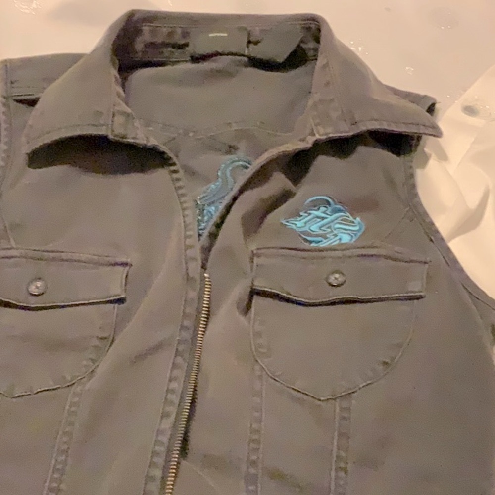 Women’s Harley Davidson Black Vest.Size XL